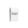 Bruka Design Mailbox, Mini - White with Black Lettering