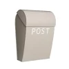 Bruka Design Mailbox, Sand with White Text