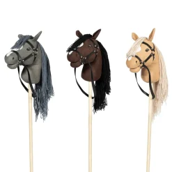 By Astrup Hobby Horse with Open Mouth and Removable Tail, Grey