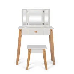 By Astrup Makeup Vanity Table and Stool in Wood
