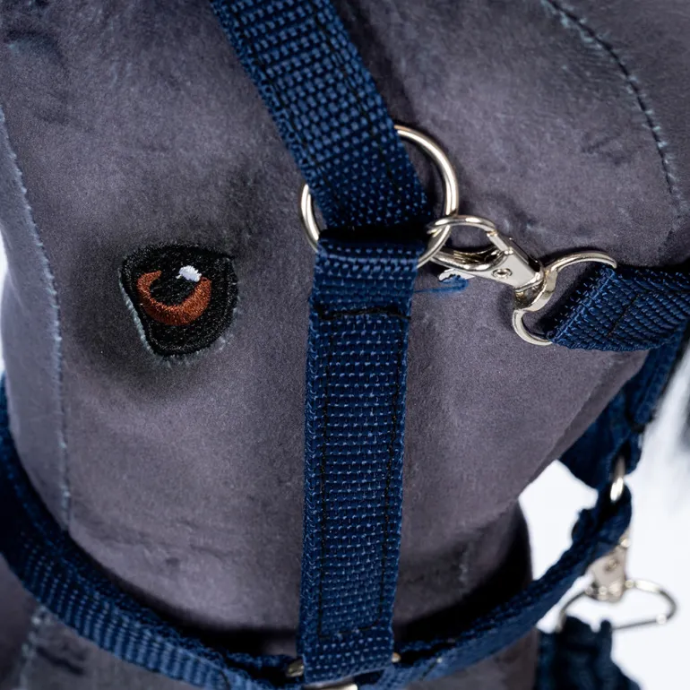 By Astrup Reins and Pull Rope, Blue (without Hobby Horse)