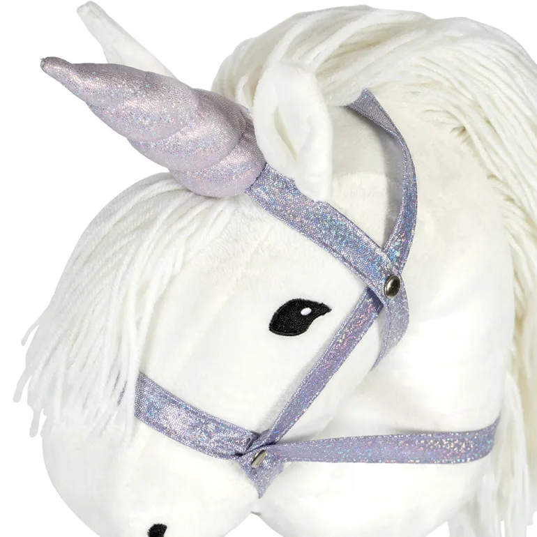By Astrup Removable Unicorn Horn and Halter for Hobby Horses, Purple (Hobby Horse not included)