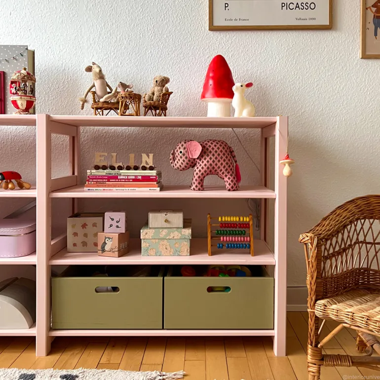 By Aulum Lyngs reol, H: 80 x B: 163 cm - Blush