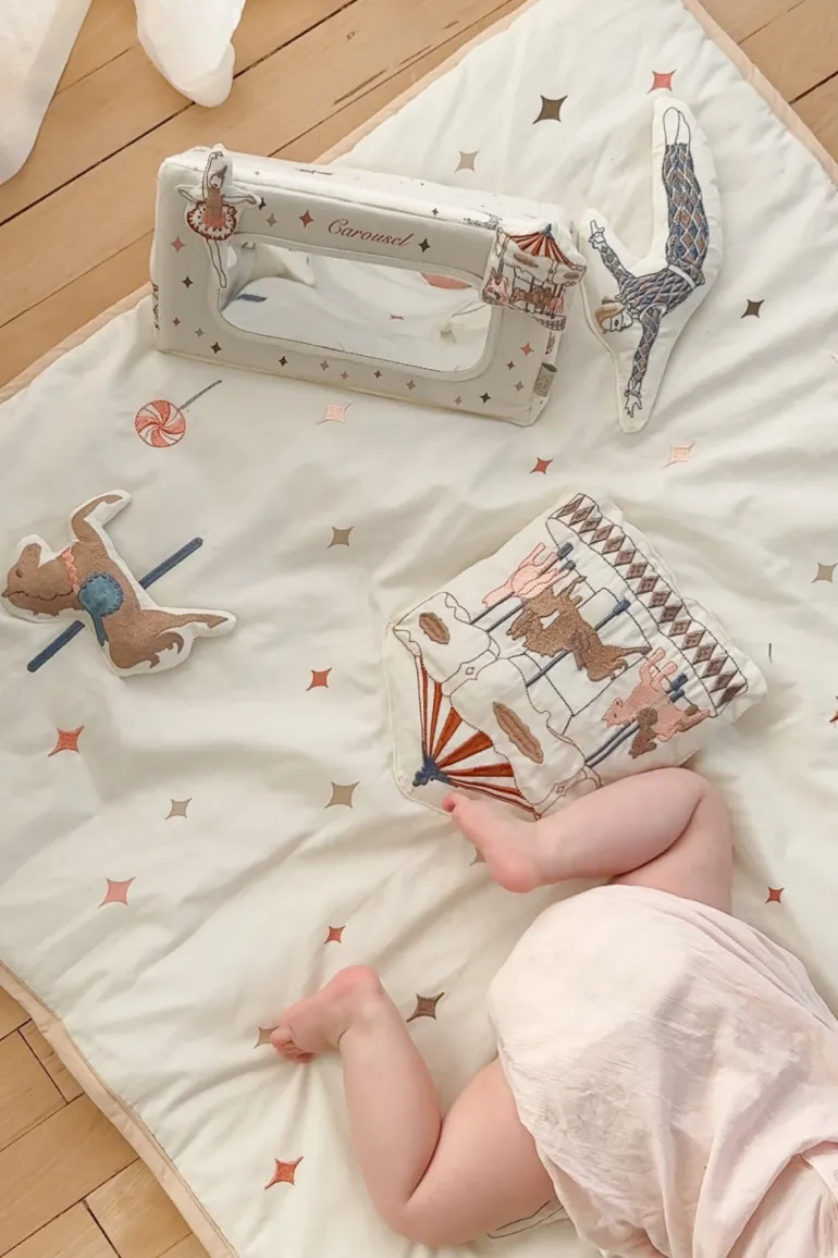 Cam Cam Activity Play Mat, Organic, OCS - Carousel