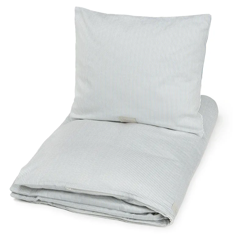 Cam Cam Adult Bedding, Organic - Classic Stripes Blue