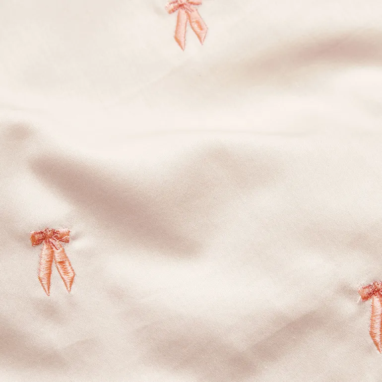Cam Cam Baby Bedding, Organic, Embroidered - Bows