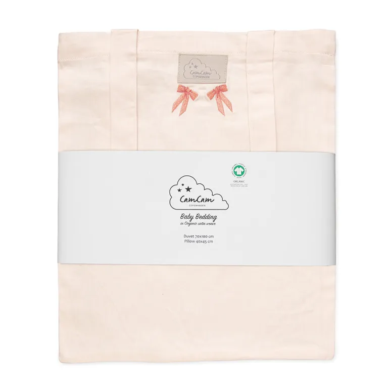 Cam Cam Baby Bedding, Organic, Embroidered - Bows