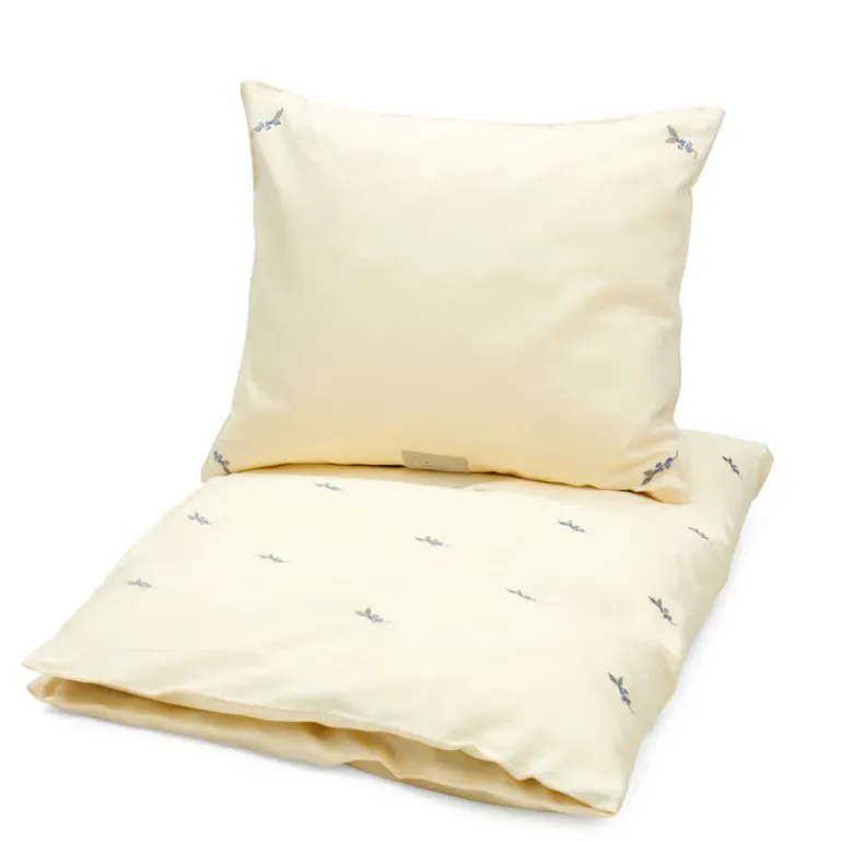 Cam Cam Baby Bedding, Organic, Embroidered - Blueberries