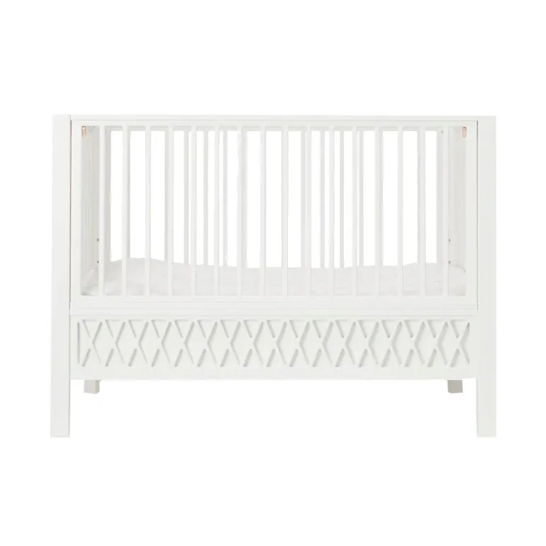Cam Cam Harlequin Baby Crib, White