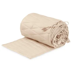 Cam Cam Harlequin Bed Bumper, Organic - Almond