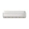 Cam Cam Harlequin hylde med kroge - White