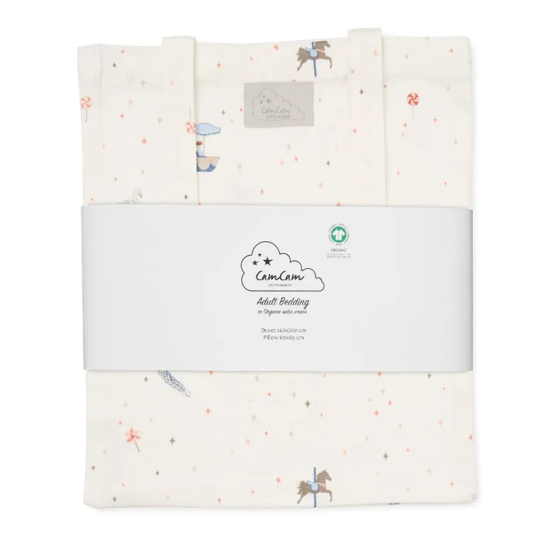 Cam Cam Organic Adult Bedding - GOTS Certified - Carousel