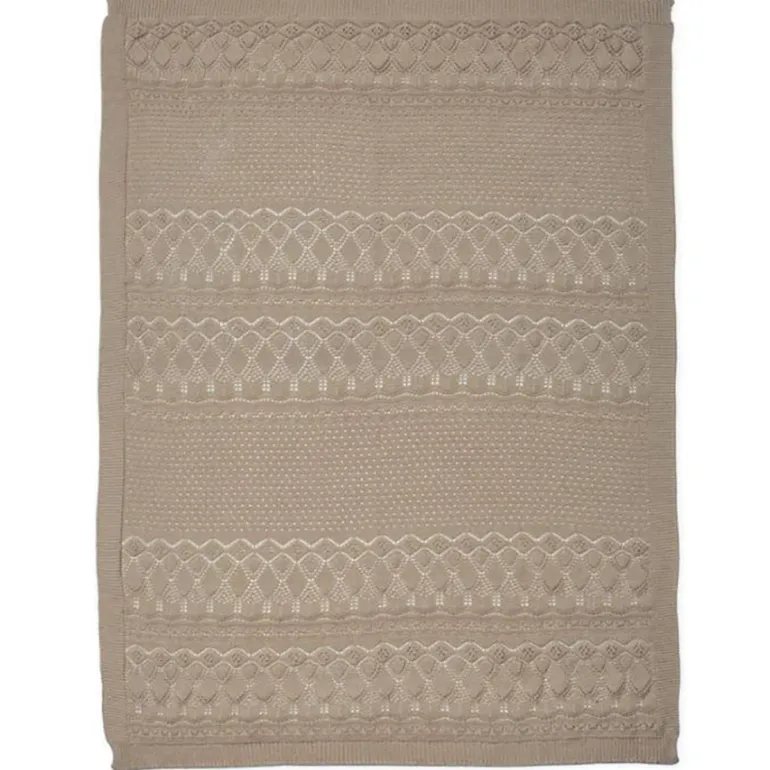 Cam Cam Pointelle Baby Knitted Blanket, Hazel