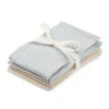 Cam Cam Washcloths, 4-Pack Organic, GOTS - Classic Stripes, Praline