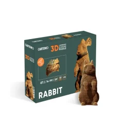 Cartonic 3D Puzzle, DIY Cardboard Art Sculpture - Rabbit