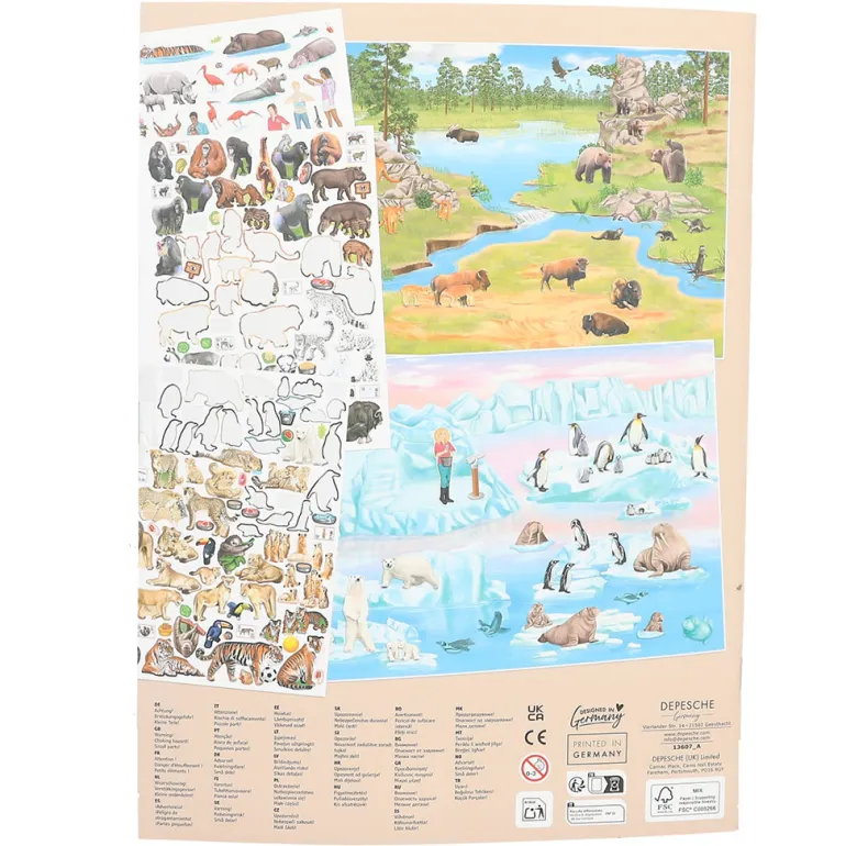 Create Your Own Zoo: Activity Book with Stickers