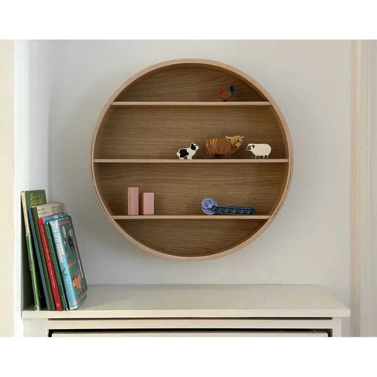 Curve-Lab, Round Shelf, Rund hylde - Eg