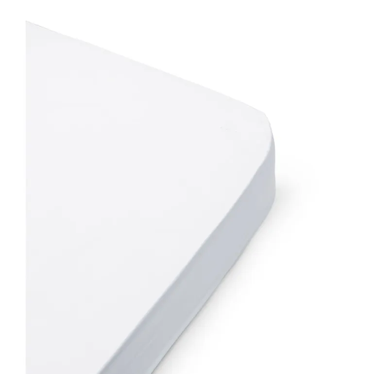 Dear April, Fitted Adult Sheet - Simple White