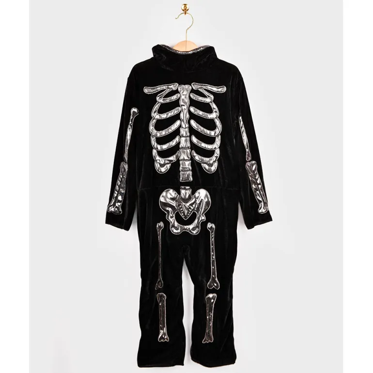Den goda Fen Costume, Skeleton Jumpsuit – Ages 4-6