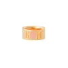 Design Letters Mom Ring, Gold - Nude - Size 50-56