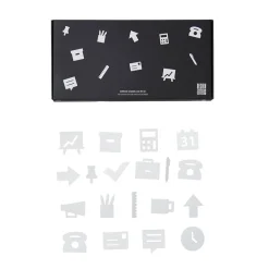 Design Letters, Office Icons for Message Board - White