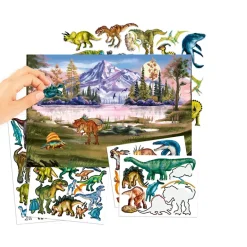 Dino World Stickerworld Puffy Sticker Book