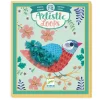 Djeco Activity Kit with Ribbons, Artistic Loops – Birds