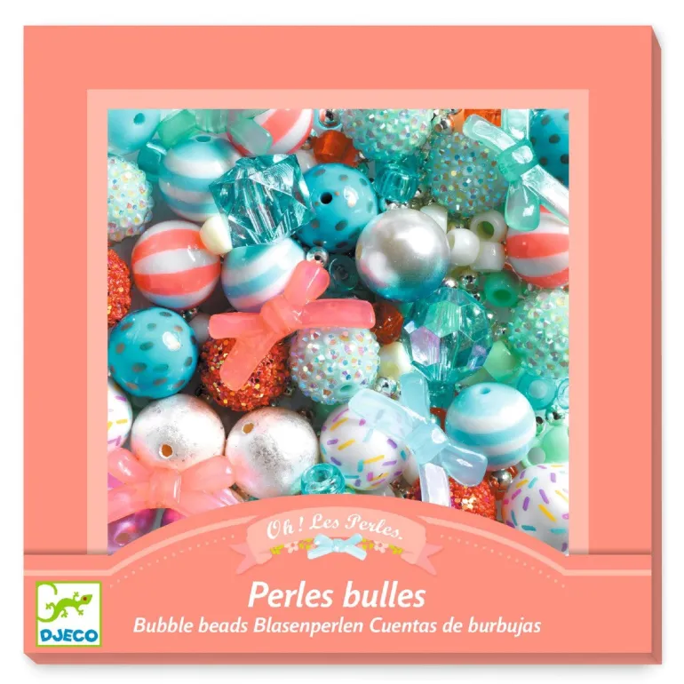 Djeco Beads, Bubble, Silver