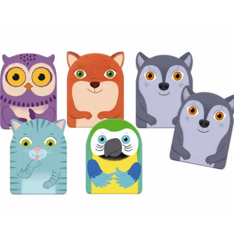 Djeco Card Game for Little Ones, Find the Family