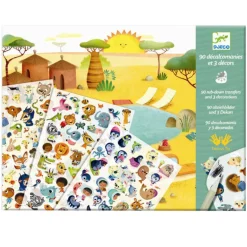 Djeco Creative Set, Transfer Pictures - Party with the Animals