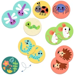 Djeco Educational Game, Memo Small Creatures