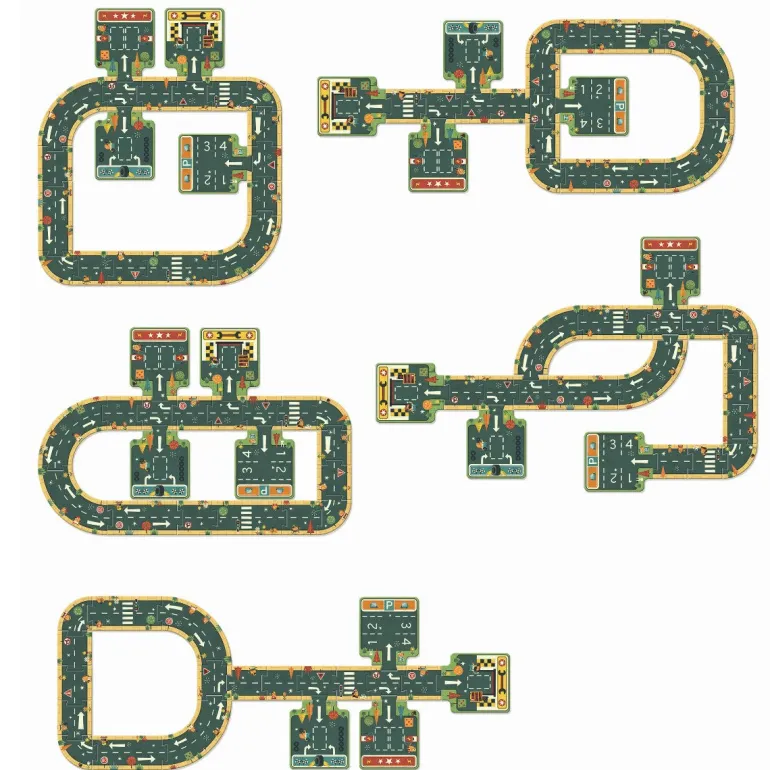 Djeco Floor Puzzle, Roadways for Cars