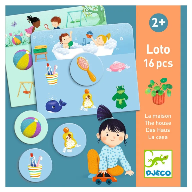 Djeco Learning Game, Picture Bingo House