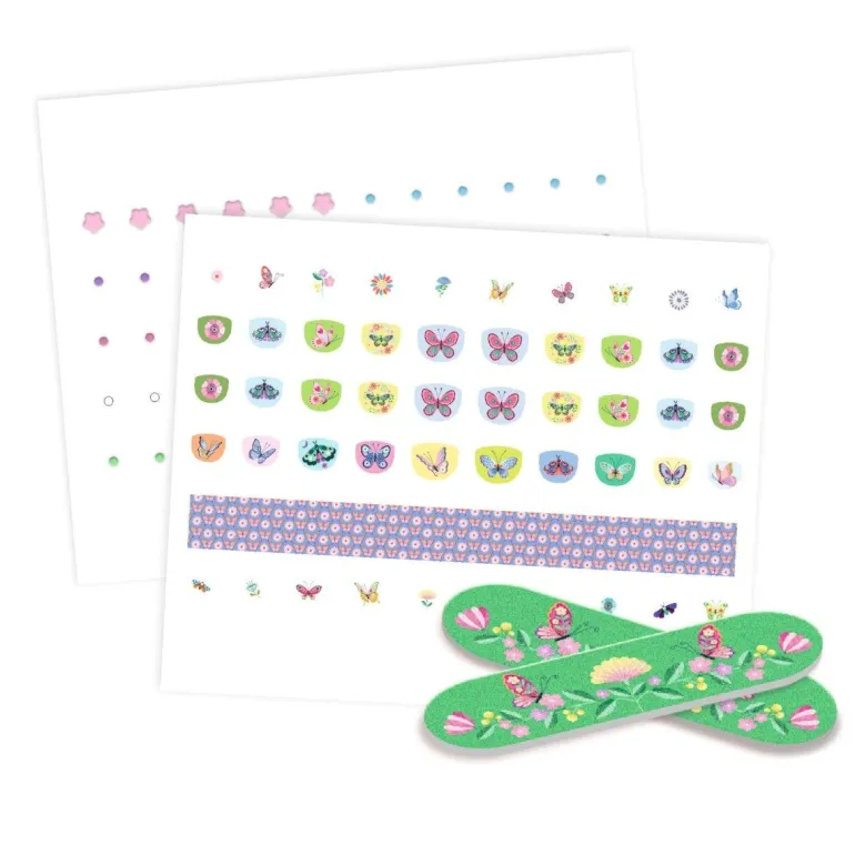 Djeco Nail Stickers, Butterflies