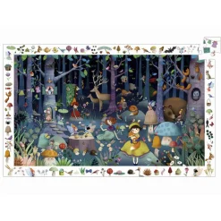 Djeco Observation Puzzle – Enchanted Forest, 100 Pieces