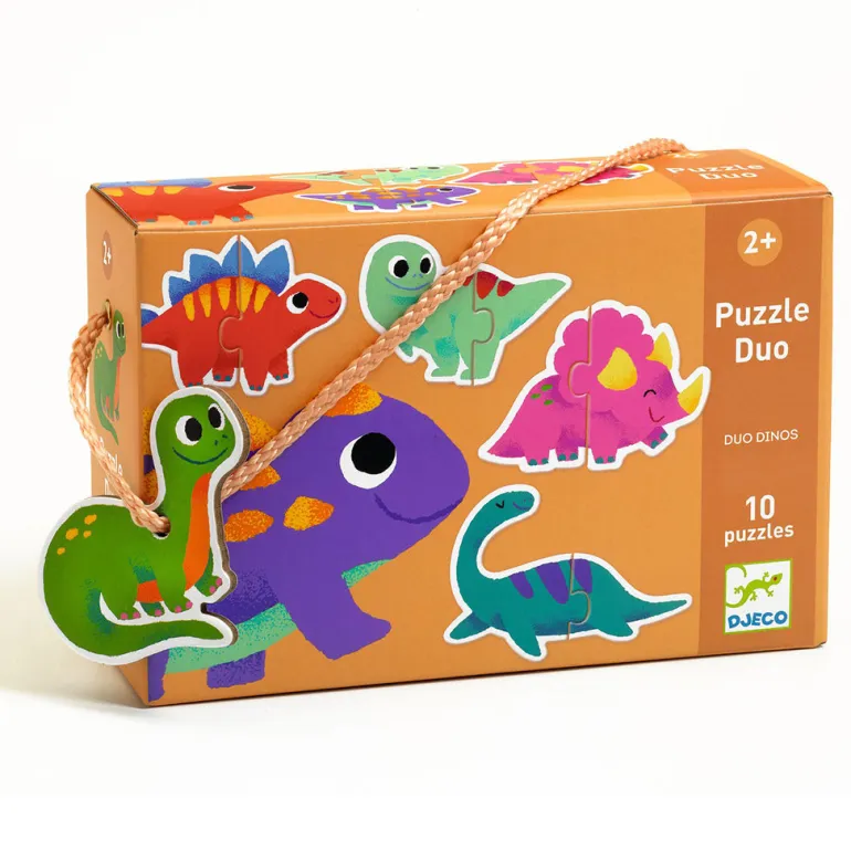 Djeco Puzzle Duo, Dinosaurs