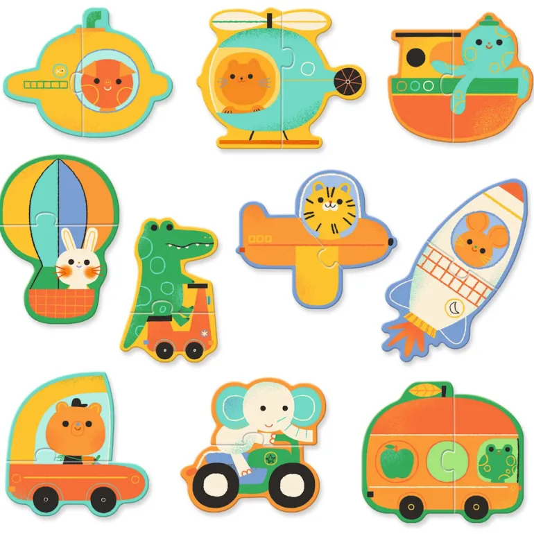 Djeco Puzzle Duo, Transport