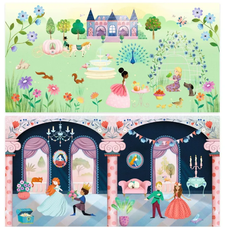 Djeco Reusable Stickers, The Castle