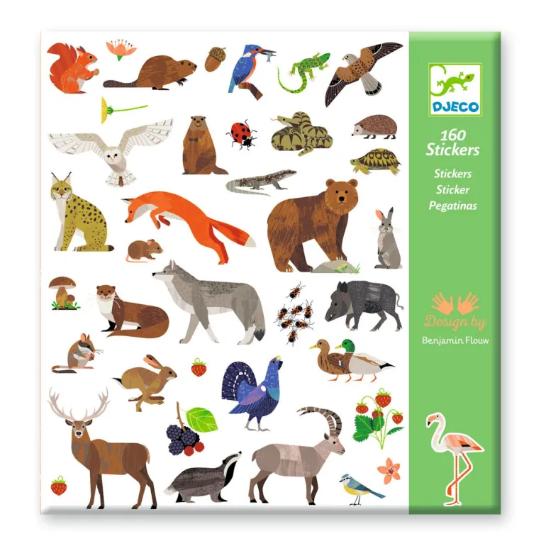 Djeco Stickers, Fauna