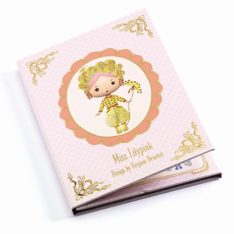 Djeco Tinyly, Miss Lilypink - Reusable Stickers