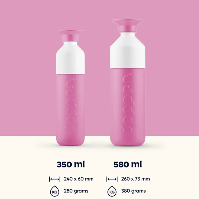 Dopper Insulated Thermos Bottle, 350 ml - Pelican Pink