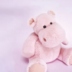 Doudou et Compagnie Hippo Plush Toy, HIP'PIE Pink - 40 cm