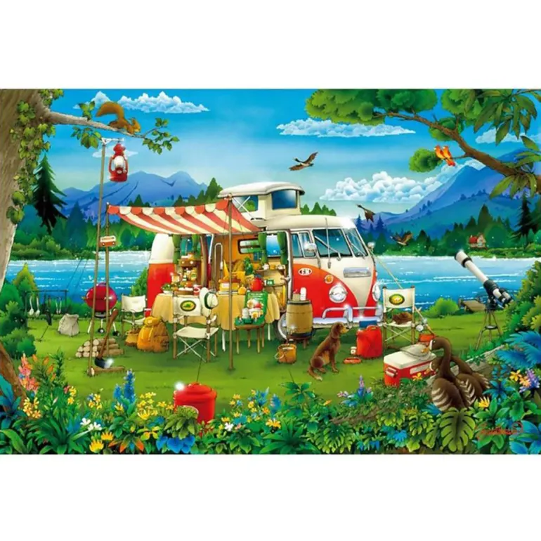 Educa Puzzle, Camping Holiday - 1000 Pieces