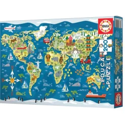 Educa Puzzle, World Map - 200 Pieces