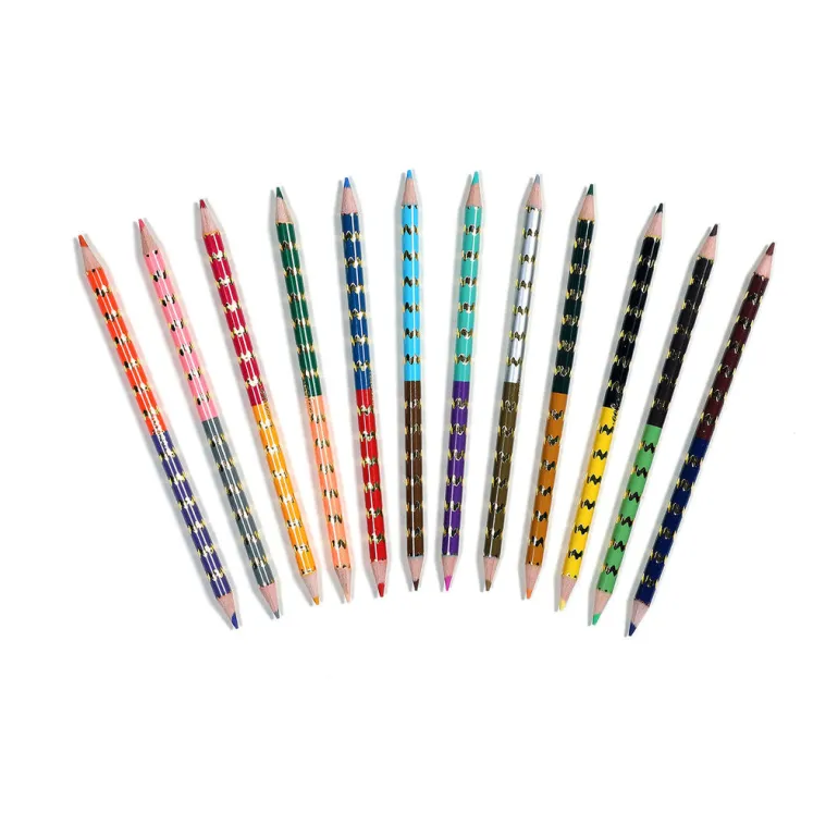 eeBoo - 12 Double-Ended Colored Pencils - Fawn & Sun