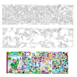 eeBoo Fold-Out Coloring Book: Fairies and Fairy Tales