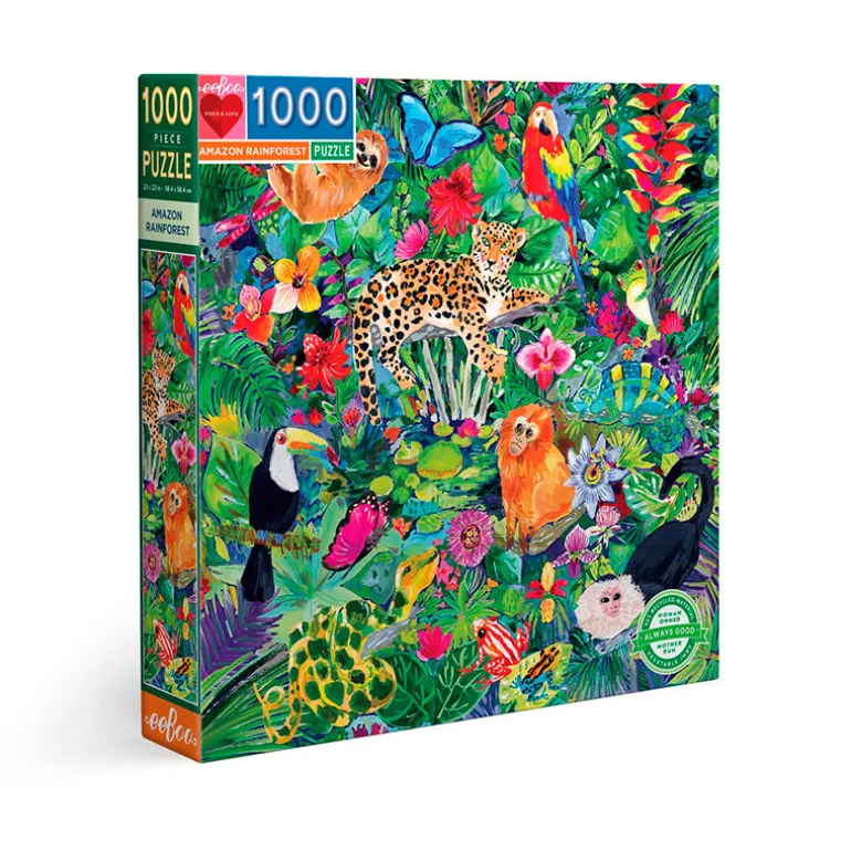 Eeboo Puzzle, Amazon Rainforest - 1000 Pieces