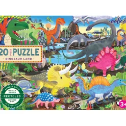Eeboo Puzzle, Dinoland – 20 Pieces
