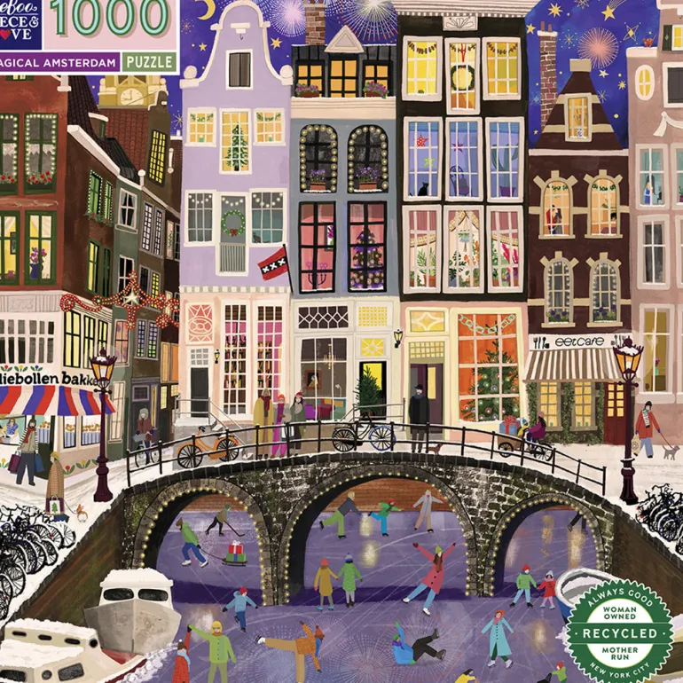 Eeboo Puzzle, Magical Amsterdam – 1000 Pieces
