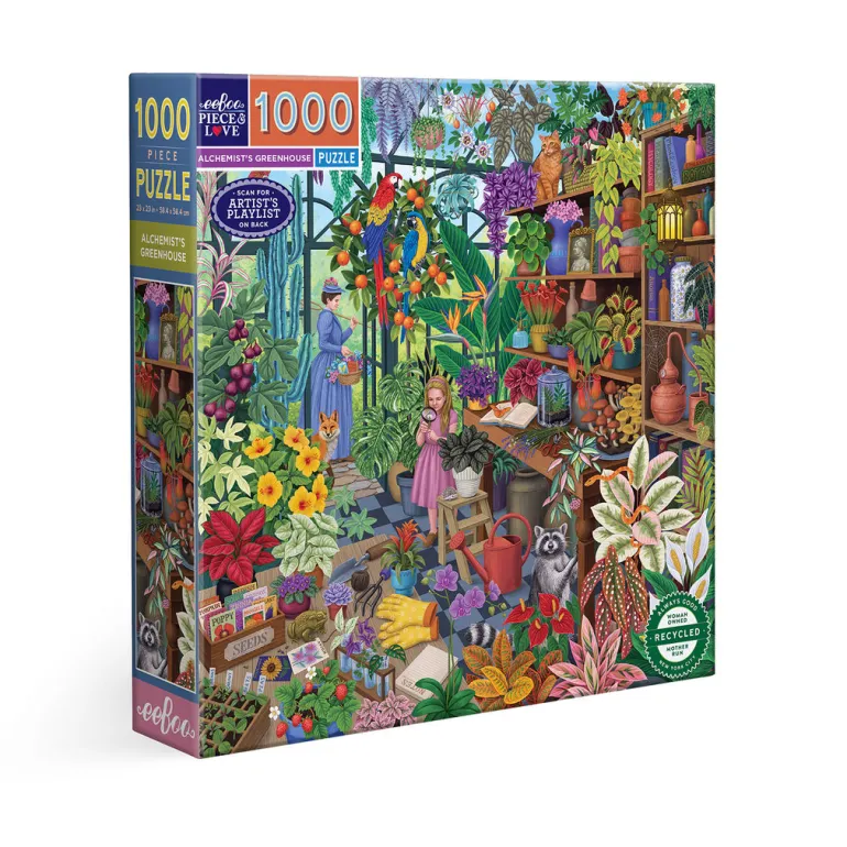 eeBoo Puzzle 1000 Pieces, Alchemist's Greenhouse